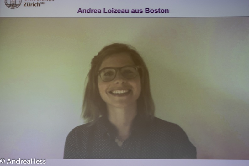 Preisträgerin Andrea Loizeau: Videobotschaft aus Boston