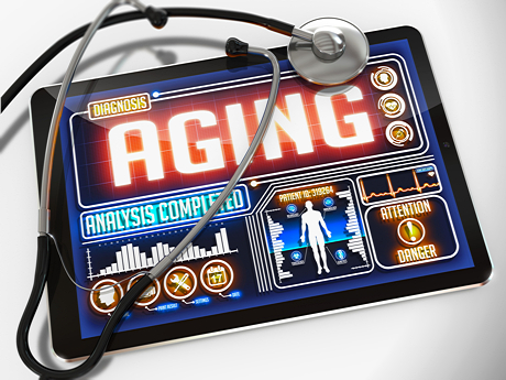 Tablet und Stetoskop "Aging"